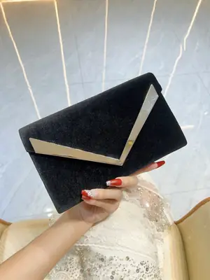 Luxury Velvet Evening Clutch Bag for Women