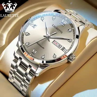 Laurit New Diamond Encrusted Men's Quartz Watch Live Broadcast