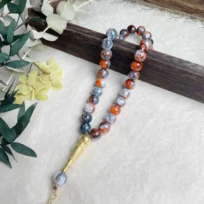 Golden Tassels Islamic Rosary Beads Bracelet Set