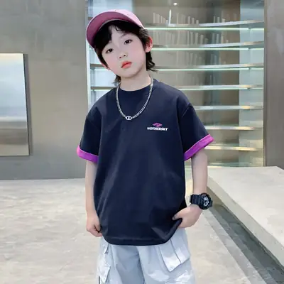 Boys Summer Korean Style Ice-Feel T-Shirt 2026