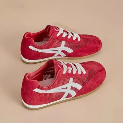 Agande Training Shoes for Women, 2026 New Popular Summer Thin Style, Super Hot Versatile Sports Casual Red Sneakers