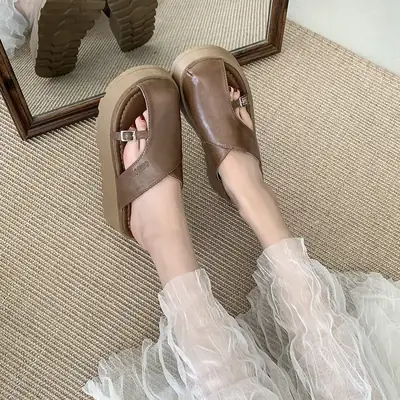 French Style White Slip-On Mules Summer 2025