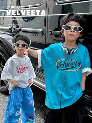 Kids Vodka T-shirt White Blue Summer Wear