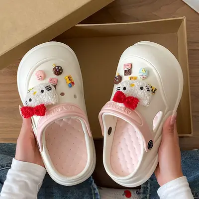 Women Cartoon Clogs Black Summer 2025