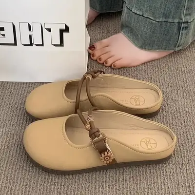 Women's French Sandals Flat Slip-on Lazy 2025