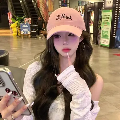 Men Black "Think" Cap Summer 2025