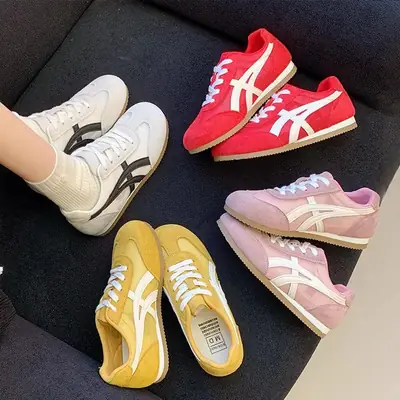 Women's Genuine Leather Thick Soled Training Shoes 2025