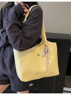 Women Crossbody Bag Yellow Floral Print Large Capacity