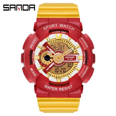 Sanda Luminous Waterproof Sports Watch for Kids
