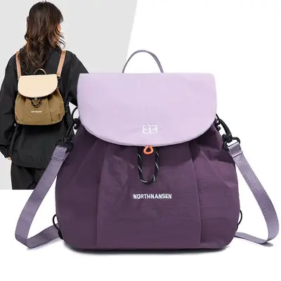 Women's Purple Crossbody Backpack Summer Travel Multi-Purpose