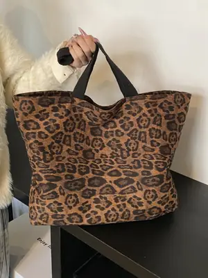 Leopard Print Women's Large Capacity Tote Bag