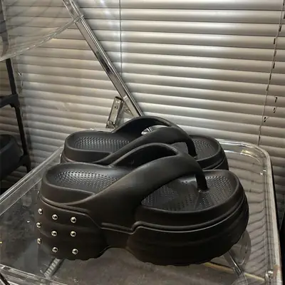 2025 Women's 9cm EVA Flip-Flops Black