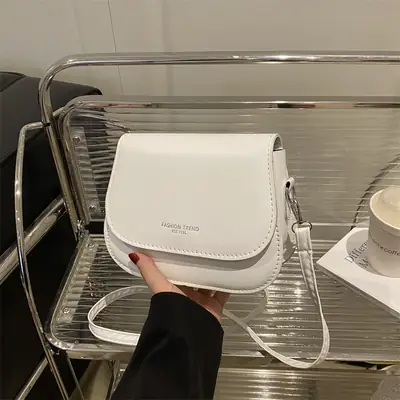 White Square Shoulder Bag for Women 2025 Summer
