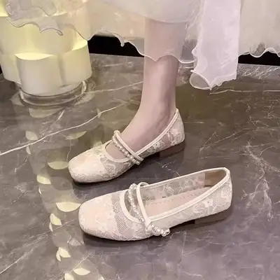 Fairy French Lace Flat Heels for Women