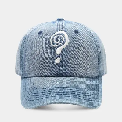 Men Washed Vintage European Duckbill Cap Blue