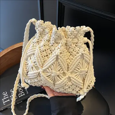 Woven Shoulder Crossbody Bag for Women Summer Travel