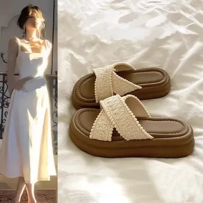Women's Bohemian Thick Slippers Summer Sandals