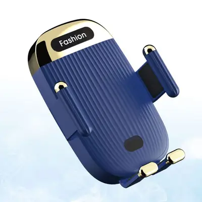 Blue Wireless Car Phone Charger with Fast Charging