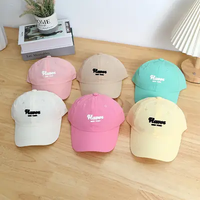 Bright Color Dopamine Children's Cap Sunshade Cap Spring Summer