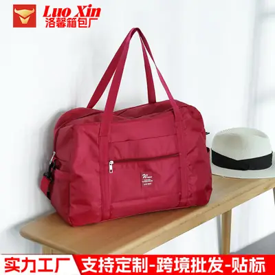 Red Crossbody Travel Bag Large Capacity Waterproof