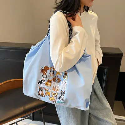 Cartoon Print Crossbody Bag for Women Large Capacity