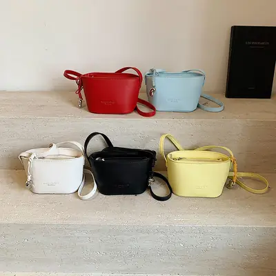 2025 New Niche Lychee Pattern Bucket Small Bag