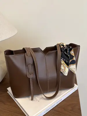 Large Capacity Women's Tote Bag Brown New Style
