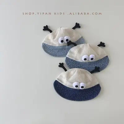 Baby Korean Hat with Eyes and Antlers for Kids