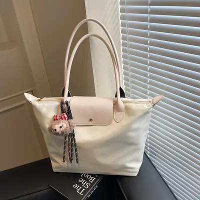 Women Cross-Border Soft Tote Bag Cream 2026