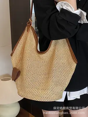 Women's Straw Bag Large Capacity 2025 New