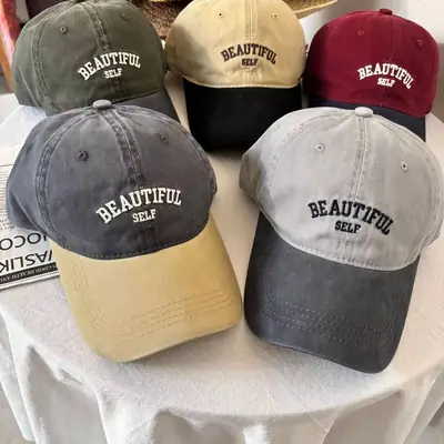 Japanese Vintage Baseball Caps for Girls Boys Outdoor Wear