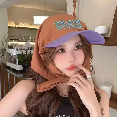 Women Black Personalized Cap with Letter Embroidery