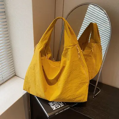 Yellow Large Shoulder Bag 2026 Nylon Travel Bag