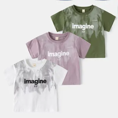 Boys & Girls 2025 Printed T-Shirt Set Summer