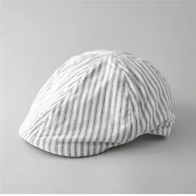 Men & Women Retro Striped Duckbill Cap