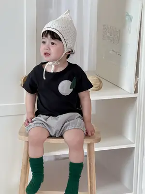 Boys Summer Korean Style Shorts Set 2026