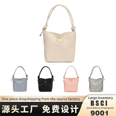2025 New Fashion Women's Handbag Simple Solid Color