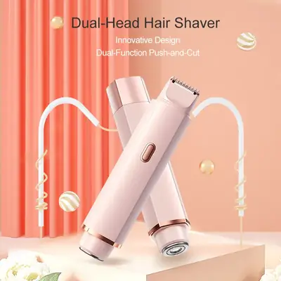 2-in-1 Electric Body Shaver with Dual Blades