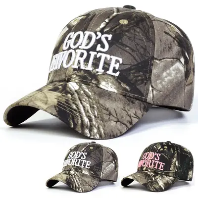 Gods Favorite Camouflage Baseball Cap Men Women