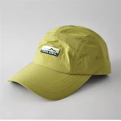 Men's Green Baseball Cap with Brand Logo