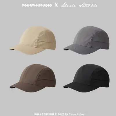 Black Vintage Cotton Baseball Cap for Women & Men