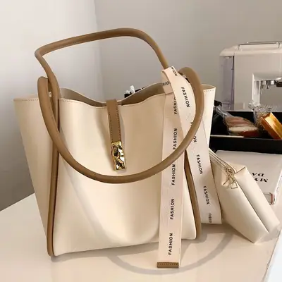 Large Capacity Fashionable Tote Bag for Commuting 2024