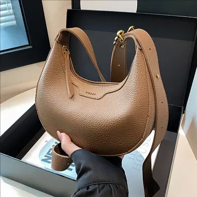 Women's Vintage Brown Crossbody Bag 2025