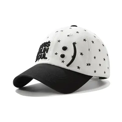 Korean Style Star Polka Dot Baseball Cap for Women