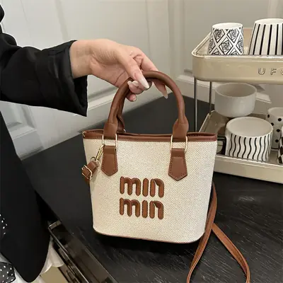 Women's Mini Bamboo Woven Shoulder Bag 2025