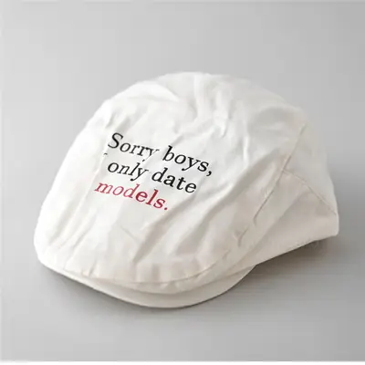 Spring Thin Retro Letter Print Cap Unisex
