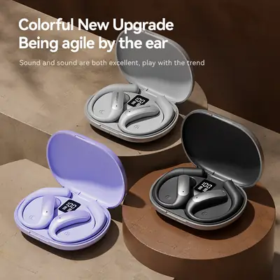 Ai Translation M127 Bluetooth Earphones Wireless Ear-Hook Type Bone Conduction Open Design Non-In-Ear Private Model Noise Reduction Bone Conduction