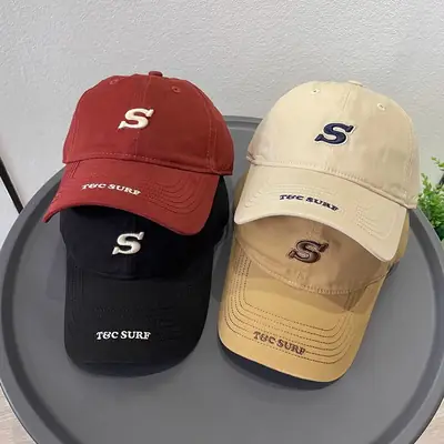 Three-Dimensional S Letter Cap Women Casual Outdoor Travel Sunshade