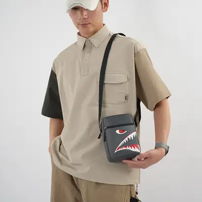 Men's Cartoon Crossbody Bag Waterproof Lightweight