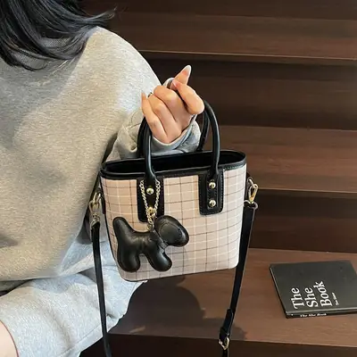 Women's New Stone Pattern Shoulder Bag 2025 Spring Summer